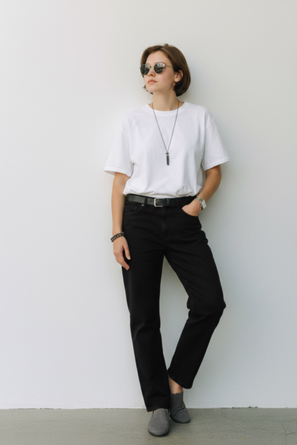 White Crew Neck Tee - Summer Edition'26